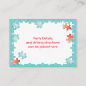 Einsteckkarte für Jigsaw Puzzle-Empfang Begleitkarte (Rückseite)