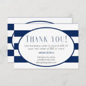 Einsteckkarte für kleine Unternehmen Begleitkarte (Vorne/Hinten)