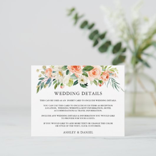 Einsteckkarte für Korallenfloralflöten Postkarte (Stehend Vorderseite)