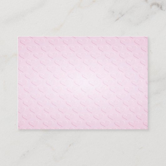 Einsteckkarte für Rosa Ente Begleitkarte (Rückseite)