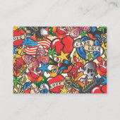 Einsteckkarte für Tattoo-Empfang Begleitkarte (Rückseite)