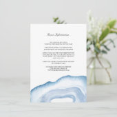 Einsteckkarte für Wasserfarben | Blau Begleitkarte (Stehend Vorderseite)