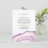 Einsteckkarte für Wasserfarben | Lavendel Begleitkarte (Stehend Vorderseite)