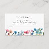 Einsteckkarte für Wildblume-Papierkorb Visitenkarte (Vorderseite)