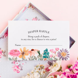 Einsteckkarte für Wildblume-Papierkorb Visitenkarte