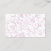 Einsteckkarte mit rosa Rolle | Elegantes Brautpart Begleitkarte (Rückseite)