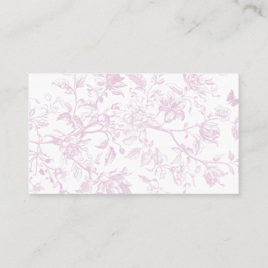 Einsteckkarte mit rosa Rolle | Elegantes Brautpart Begleitkarte (Rückseite)