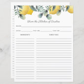 Einsteckung für Zitronen und Eukalyptus-Recipe-Kar (Vorne/Hinten)