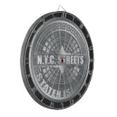 Einsteigeloch-Staten Island-Grau Dartscheibe (Vorderseite Links)