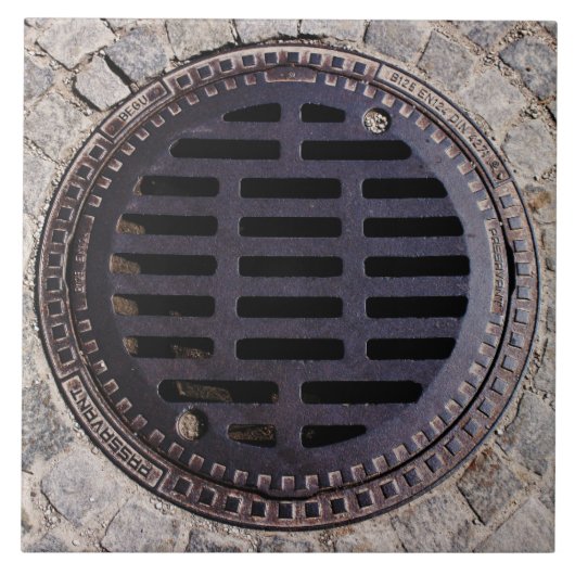 Einsteigelochabdeckungs- und fliese (Vorderseite)