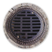 Einsteigelochabdeckungs- und keramikknauf (Vorderseite)