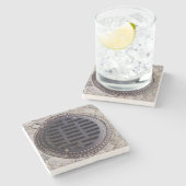 Einsteigelochabdeckungs- und steinuntersetzer (Seitenansicht)