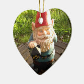 EinsteigelochGnome Keramik Ornament (Links)