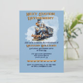 Einsteigen in den nächsten Bahnhof Einladung (Stehend Vorderseite)