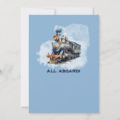 Einsteigen in den nächsten Bahnhof Einladung (Rückseite)