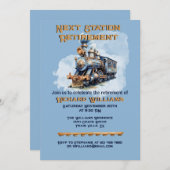 Einsteigen in den nächsten Bahnhof Einladung (Vorne/Hinten)