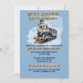 Einsteigen in den nächsten Bahnhof Einladung