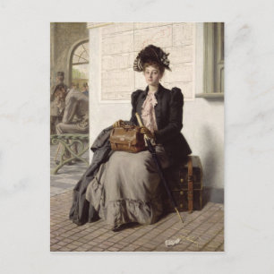 Einsteigen in die Welt Postkarte