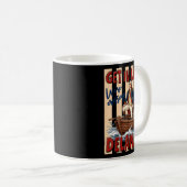 Einsteigen Überquerung des Delaware 4. Juli Patrio Kaffeetasse (VorderseiteRechts)
