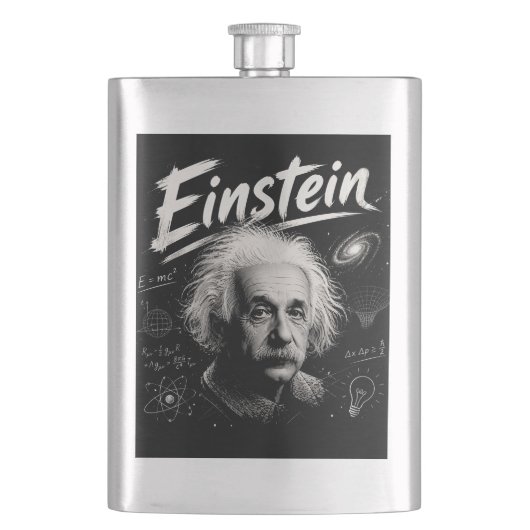 Einstein 2 flachmann (Vorderseite)
