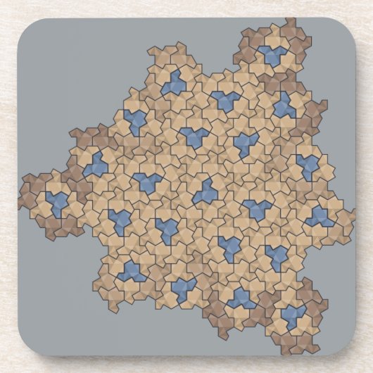 Einstein aperiodische Fliesen "Rocky Mountain Fall Getränkeuntersetzer (Vorderseite)