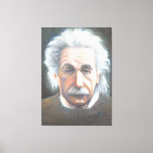 Einstein by Carol Broderick Leinwanddruck (Vorderseite)