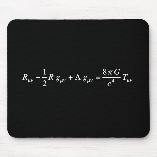 Einstein-Feldgleichung der allgemeinen Relativität Mousepad (Vorne)