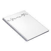 Einstein-Feldgleichung der allgemeinen Relativität Notizblock (Rechte Seite)