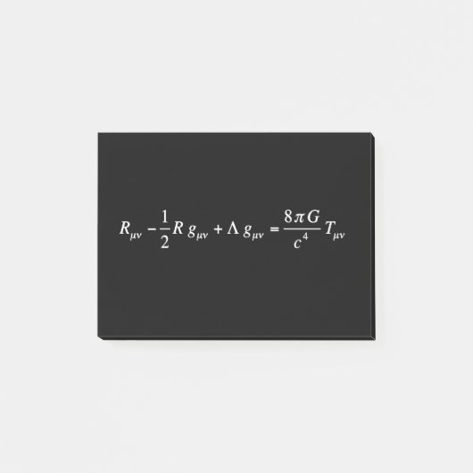 Einstein field equation of general relativity post-it klebezettel (Vorderseite)