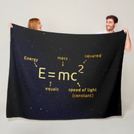 EINSTEIN-FORMEL FLEECEDECKE