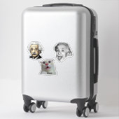Einstein Genius & Hilarious Cat Sticker  (Koffer)