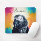 Einstein Parrot Mouse Pad Mousepad (Mit Mouse)