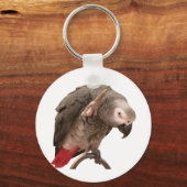 Einstein Parrot Waving Schlüsselanhänger (Vorderseite)