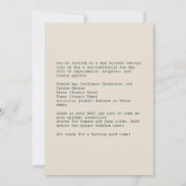 Einstein Pup im Labrador Coat Einladung (Rückseite)