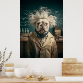 Einstein Pup im Labrador Coat Poster (Küche)