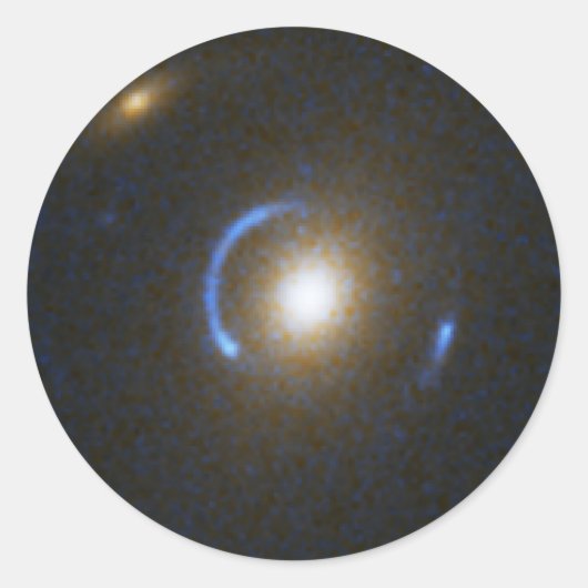 Einstein Ring Gravitations Lens Runder Aufkleber (Vorderseite)
