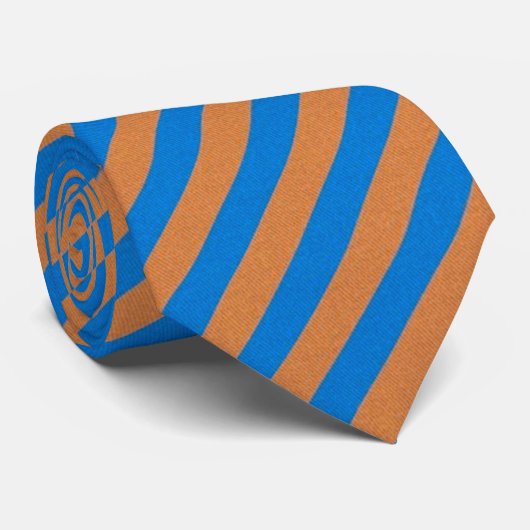 Einstein Simple Stripe Satin Necktie Krawatte (Gerollt)