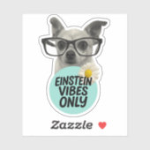 Einstein Vibes only - Smart & Sassy Sticker (Blatt)