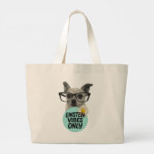 Einstein Vibes only - Tote Bag Jumbo Stoffbeutel (Rückseite)