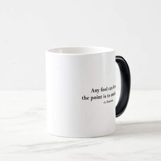 Einstein Wisdom – The Point Is to Understand Verwandlungstasse (VorderseiteRechts)