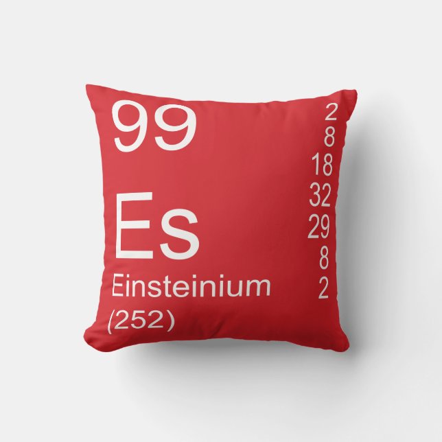 Einsteinium Kissen (Vorderseite)