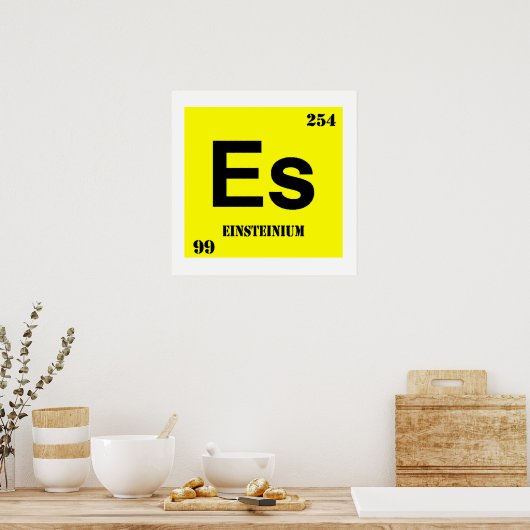 Einsteinium Poster (Küche)