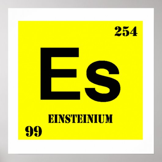 Einsteinium Poster (Vorne)
