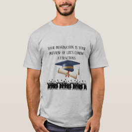Einsteins Abschlussmotto grau T-Shirt