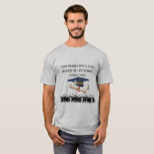Einsteins Abschlussmotto grau T-Shirt (Vorne ganz)