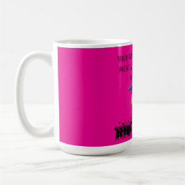 Einsteins Abschlussmotto Hot Pink Kaffeetasse