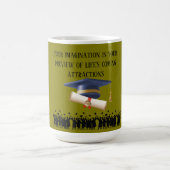 Einsteins Abschlussmotto Olive Kaffeetasse (Mittel)