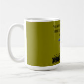 Einsteins Abschlussmotto Olive Kaffeetasse (Links)
