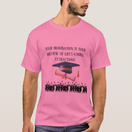Einsteins Abschlussmotto pink T-Shirt