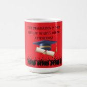 Einstein's graduation motto bright red kaffeetasse (Mittel)